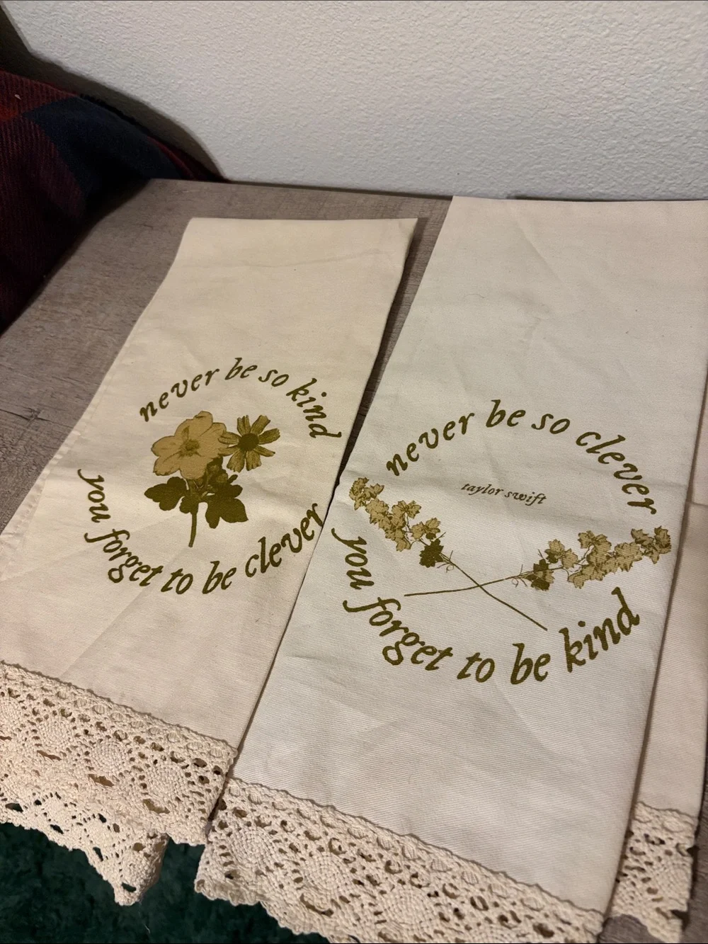 Taylor Swift Beige Marjorie Tea Towels